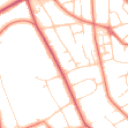 Daytime road noise heatmap for CH43 6WB