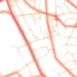 Daytime road noise heatmap for CH43 6XS