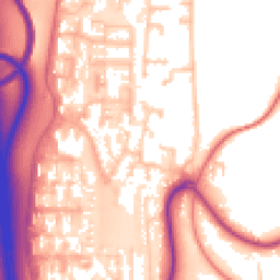 Daytime road noise heatmap for CH43 7NP