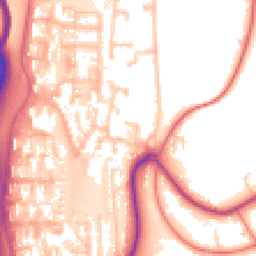 Daytime road noise heatmap for CH43 7NQ