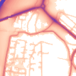 Daytime road noise heatmap for CH43 7RZ