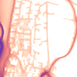 Daytime road noise heatmap for CH43 7XW