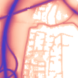 Daytime road noise heatmap for CH43 7YX