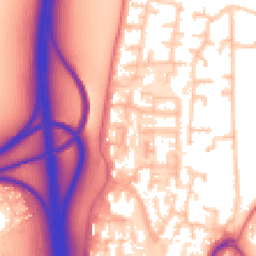 Daytime road noise heatmap for CH43 7ZX