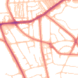 Daytime road noise heatmap for CH43 8SY