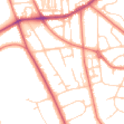 Daytime road noise heatmap for CH43 8TJ