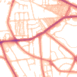 Daytime road noise heatmap for CH43 8TS