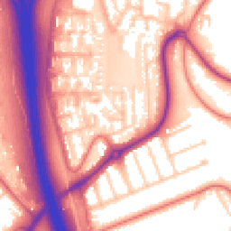 Daytime road noise heatmap for CH43 9QA