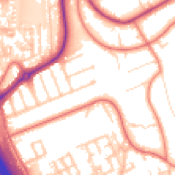 Daytime road noise heatmap for CH43 9RA