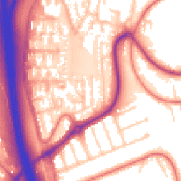 Daytime road noise heatmap for CH43 9UP