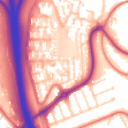 Daytime road noise heatmap for CH43 9UR