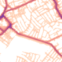 Daytime road noise heatmap for CH44 0AG