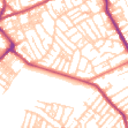 Daytime road noise heatmap for CH44 0AJ