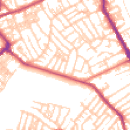 Daytime road noise heatmap for CH44 0AN