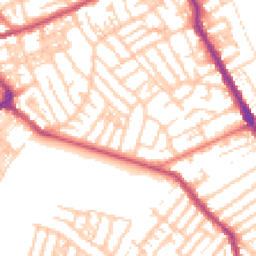 Daytime road noise heatmap for CH44 0AW