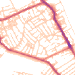 Daytime road noise heatmap for CH44 0AY