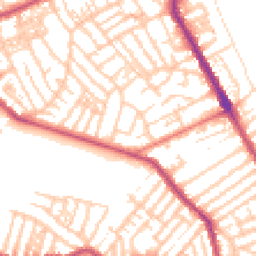 Daytime road noise heatmap for CH44 0BE
