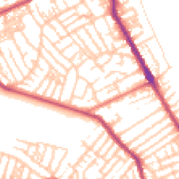 Daytime road noise heatmap for CH44 0BG
