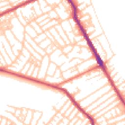 Daytime road noise heatmap for CH44 0BH