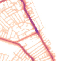 Daytime road noise heatmap for CH44 0BJ