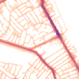 Daytime road noise heatmap for CH44 0BL