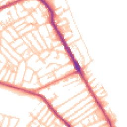 Daytime road noise heatmap for CH44 0BN