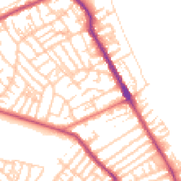 Daytime road noise heatmap for CH44 0BP