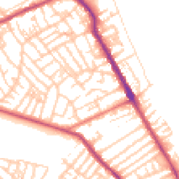 Daytime road noise heatmap for CH44 0BR