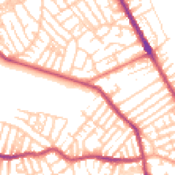 Daytime road noise heatmap for CH44 0BS