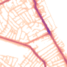 Daytime road noise heatmap for CH44 0BW