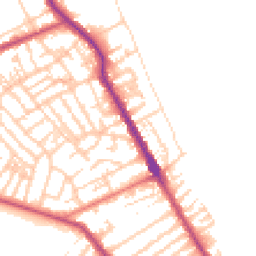 Daytime road noise heatmap for CH44 0BY