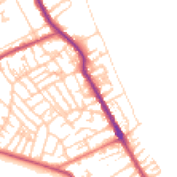 Daytime road noise heatmap for CH44 0BZ