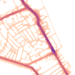 Daytime road noise heatmap for CH44 0DD