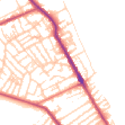 Daytime road noise heatmap for CH44 0DG