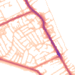 Daytime road noise heatmap for CH44 0DN
