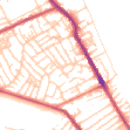 Daytime road noise heatmap for CH44 0DQ