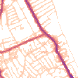Daytime road noise heatmap for CH44 0EW