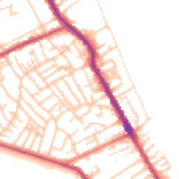 Daytime road noise heatmap for CH44 0EZ