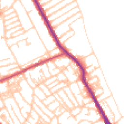 Daytime road noise heatmap for CH44 0FA