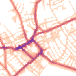 Daytime road noise heatmap for CH44 1AA