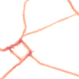 Night-time road noise heatmap for CH44 1AL