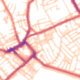 Daytime road noise heatmap for CH44 1AQ