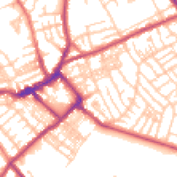 Daytime road noise heatmap for CH44 1AR