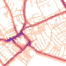 Daytime road noise heatmap for CH44 1AW