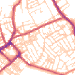 Daytime road noise heatmap for CH44 1BE