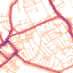 Daytime road noise heatmap for CH44 1BF