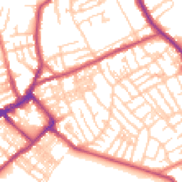 Daytime road noise heatmap for CH44 1BH