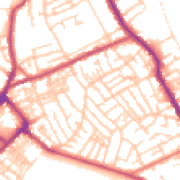 Daytime road noise heatmap for CH44 1DG