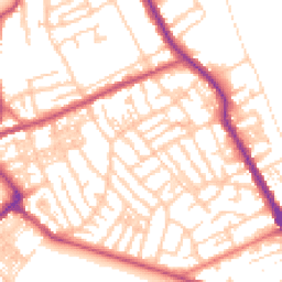Daytime road noise heatmap for CH44 1DP