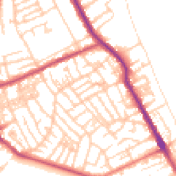 Daytime road noise heatmap for CH44 1DR